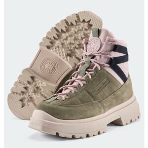 Canada Goose Womens Journey Lite Boots Sz 9 Lucent Rose Smokey Sage Winter Shoes